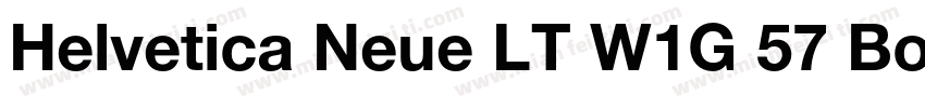 Helvetica Neue LT W1G 57 Bold conde字体转换